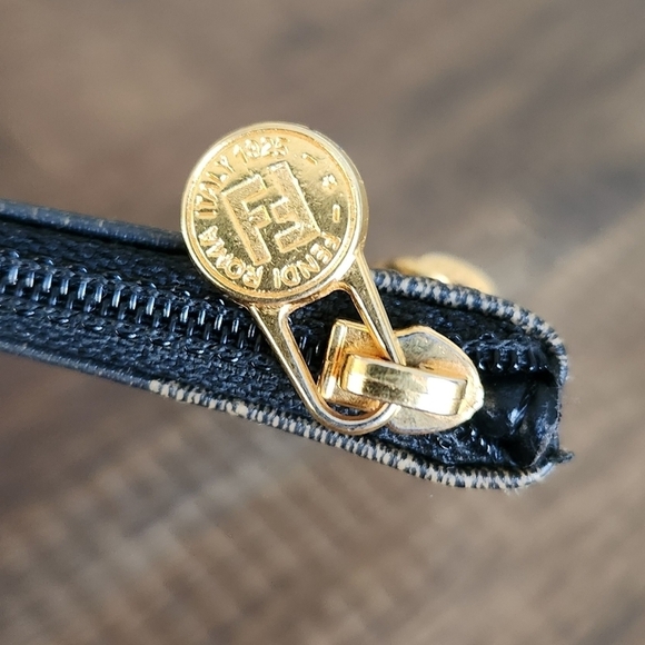 Fendi Pequin Canvas Zip Pouch - Picture 10 of 13